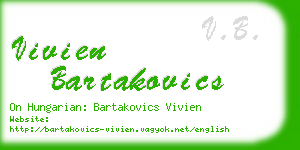 vivien bartakovics business card